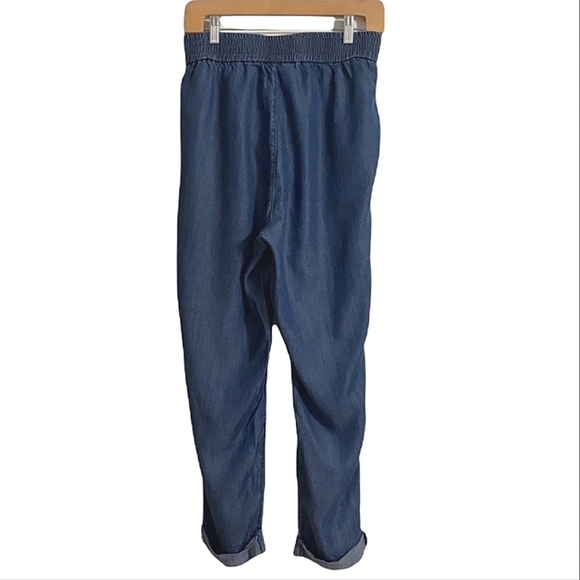 Soho Jeans Chambray Blue Pull-on Pants Women Size S - Picture 3 of 8